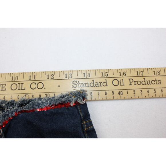 vtg Tommy Hilfiger Jeans Size 5‎ Women Low waist sequins butt spellout y2k - Picture 9 of 15